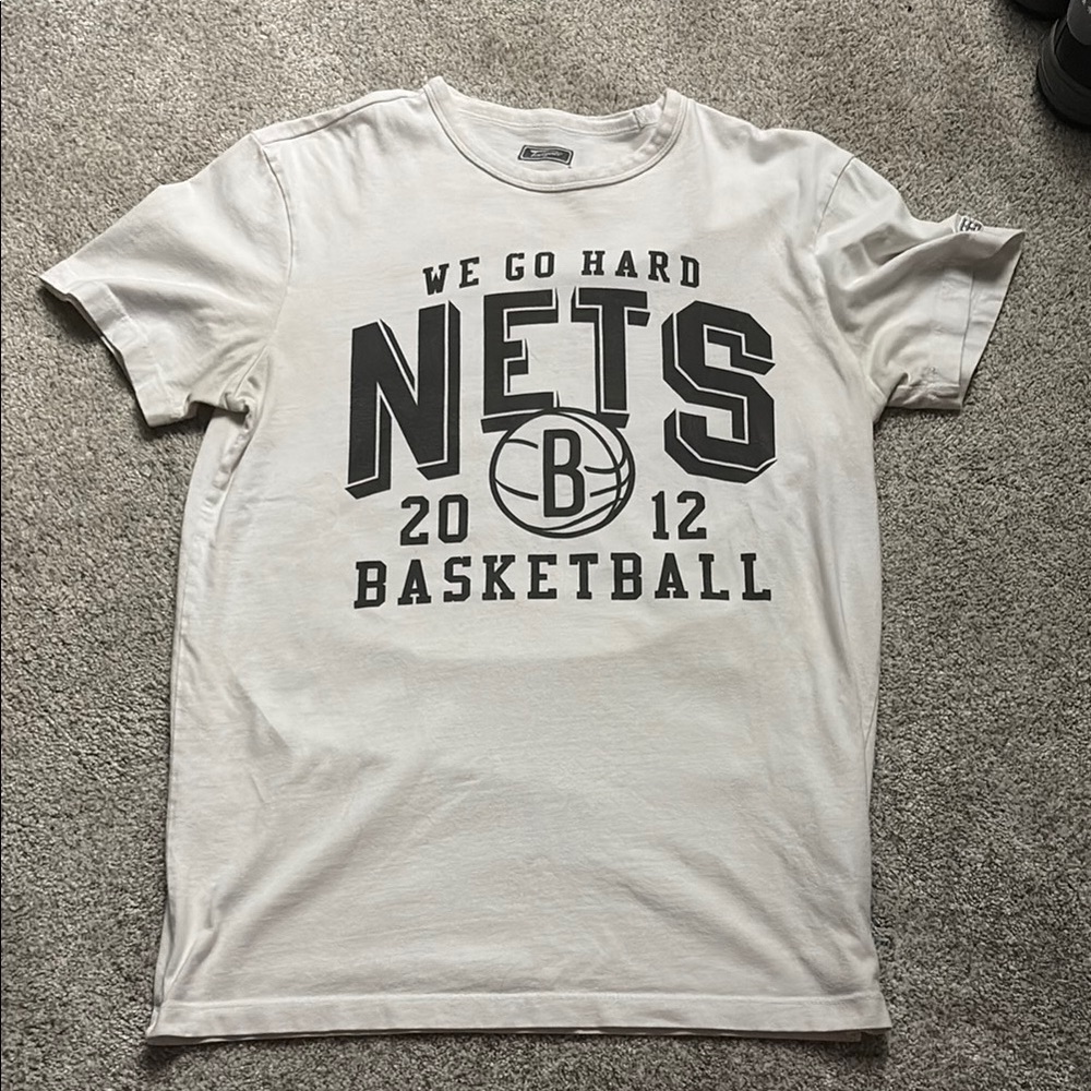 Nets Basketball White T-Shirt